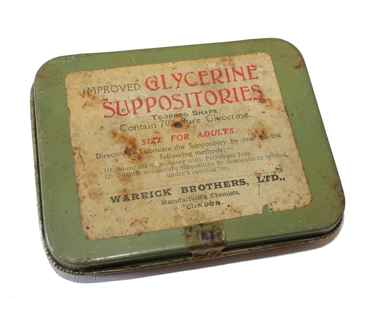 tin, suppositories, glycerine, torpedo, pharmacy, pharmaceutical, constipation, remedy, cure, medical, health, treatment, glycerine, constipation, constipation, constipation, constipation, constipation